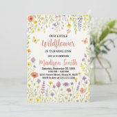 Invitation Floral Premier anniversaire (Debout devant)