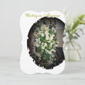 Invitation "Floral" Printemps (Debout devant)