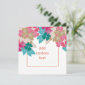 Invitation Floral printemps mignon girly moderne (Debout devant)