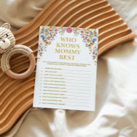 Floral qui connaît maman meilleur Baby shower de j