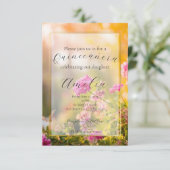 Invitation Floral Quinceañera/Mariage/Invitation d'anniversai (Debout devant)