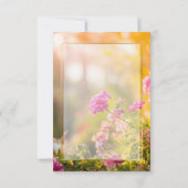 Invitation Floral Quinceañera/Mariage/Invitation d'anniversai (Dos)