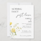 Invitation Floral Rien de fantaisie juste aimer Mariage (Devant)