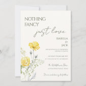 Invitation Floral Rien de fantaisiste juste amour Mariage (Devant)