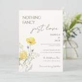 Invitation Floral Rien de fantaisiste juste amour Mariage (Debout devant)