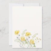 Invitation Floral Rien de fantaisiste juste amour Mariage (Dos)