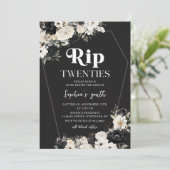 Invitation Floral RIP Twenties 30e Anniversaire Fête Invitati (Debout devant)