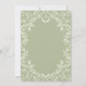 Invitation Floral Romance Chinoiserie Eucalyptu Fête des mari (Dos)