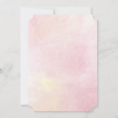 Invitation Floral rose 15e anniversaire Quinceanera Rustique (Dos)