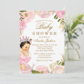 Invitation Floral Rose Baby Princess C'est un Baby shower de (Debout devant)