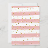 Invitation Floral rose Bientôt être fouetté Fête des mariées (Dos)