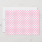 Invitation Floral rose, Bois, Renard, Bébé fille Douche (Dos)