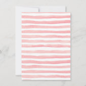 Invitation Floral rosé et lapin d'argent Anniversaire Floral (Dos)