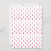 Invitation Floral rose HOHO coeur Galentines Fête (Dos)