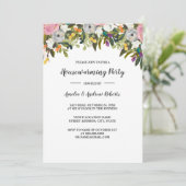 Invitation Floral Rose Maison Moderne (Debout devant)