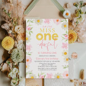 Invitation Floral rose printemps Miss Onederday 1er anniversa