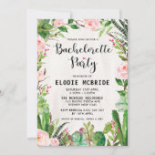 Invitation floral rose Succulent Fiesta (Devant)