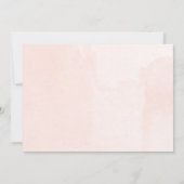 Invitation Floral rougissent la douche rose de brunch de bébé (Dos)