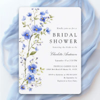 Floral Royal Blue Fête des mariées