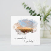 INVITATION *~* FLORAL + RSVP - QR RAINBOW AR11 BEACH MARIAGE (Debout devant)