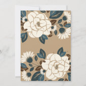 Invitation Floral Rustic 20e anniversaire du Mariage (Dos)