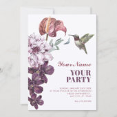 Invitation Floral rustique (Devant)
