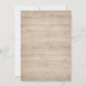 Invitation Floral Rustique Lanterne En Bois Magnolia Éclairag (Dos)