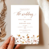 Invitation Floral Rustique mariage de automne