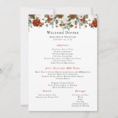 Invitation Floral rustique | Menu Boho Botanical Mariage (Devant)