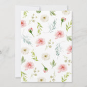 Invitation Floral Safari Animals Birthday Party (Dos)