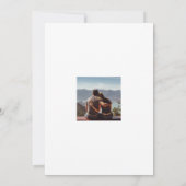 Invitation Floral Sands Beach Photo Save the Date (Dos)