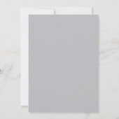 Invitation Floral Simplicity 1 Sterling Gray Minimal Wedding (Dos)