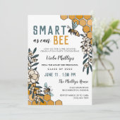 Invitation Floral Smart As Can Beol Preschool Graduation (Debout devant)