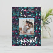 Invitation Floral Spray Imaginaire Art Engagement (Debout devant)