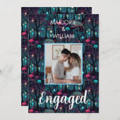 Invitation Floral Spray Imaginaire Art Engagement (Devant / Derrière)