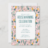 Invitation Floral Spring Garden Custom HOUSEWARMINING PARTY (Devant)