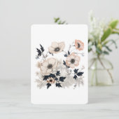 Invitation Floral Square, Nordic Art Design, Soft Pastels (Debout devant)
