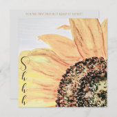 Invitation Floral Sunflower Surprise fête d'anniversaire (Devant / Derrière)