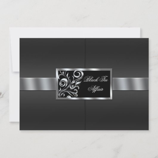 Invitation Floral Swirls (Devant)