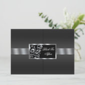 Invitation Floral Swirls (Debout devant)