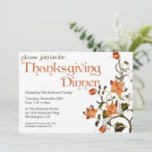 Invitation Floral Thanksgiving Diner Party 27 (Debout devant)