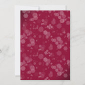 Invitation Floral traditionnel et anneaux Mariage gris Bourgo (Dos)