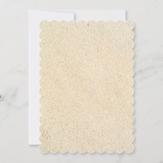 Invitation Floral Tropical Beach Mariage (Dos)