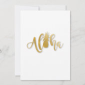 Invitation floral tropical de partie de (Dos)