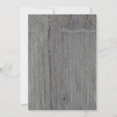 Invitation Floral Turquoise Rustic Wood Graduation Party (Dos)