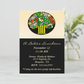 Invitation Floral Vase Ladies (Debout devant)