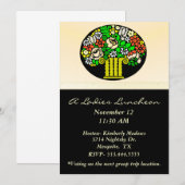 Invitation Floral Vase Ladies (Devant / Derrière)