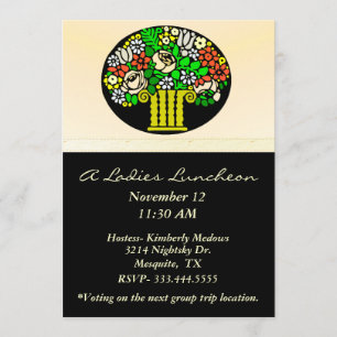 Invitation Floral Vase Ladies