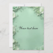 Invitation Floral vert (Devant)