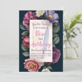 Invitation Floral vintage (Debout devant)